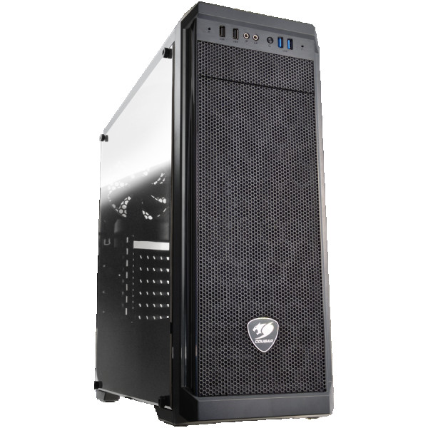 COUGAR | MX330-G | PC Case | Mid Tower  Mesh Front Panel  1 x 120mm Fan  TG Left Panel ( CGR-5NC1B-G ) 