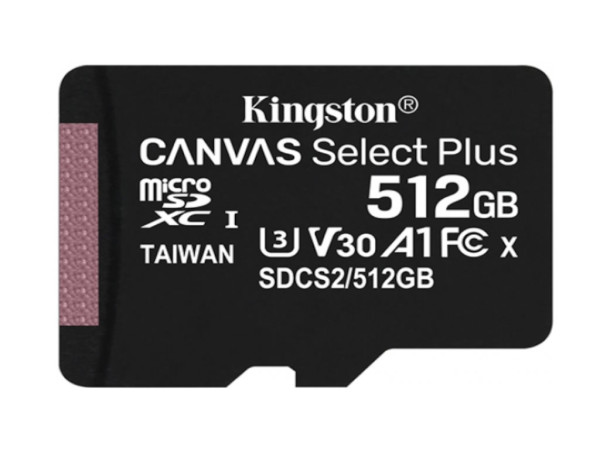 Memorije kartice KINGSTON SDCS2512GBmicroSD512GB100MBs-85MBs+adapter' ( 'SDCS2512GB' ) 