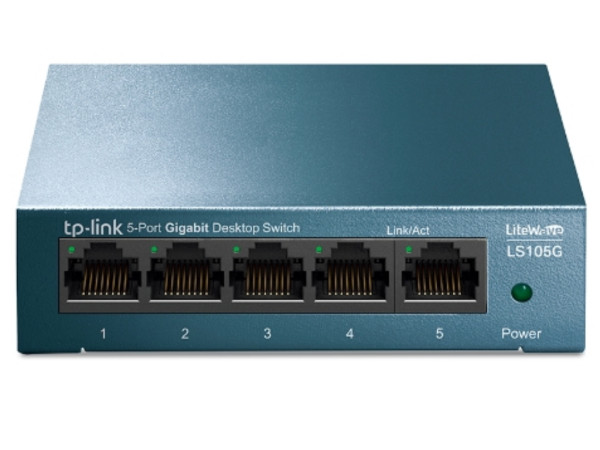Switch TP-LINK LS105G LiteWave Gigabit 5 port 10 100 1000 Mbps metalno kućište