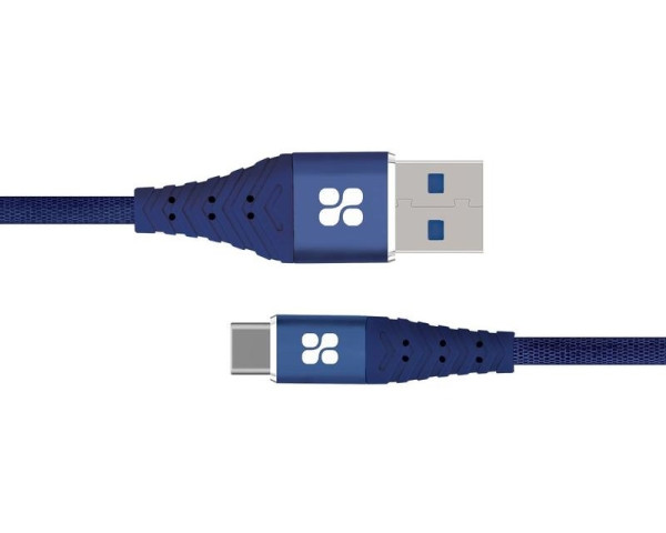 PROMATE NerveLink-c kabl sa 3A izlazom za punjenje USB-C to USB Type-A plavi