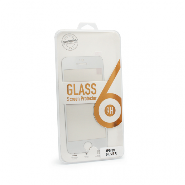 Tempered glass za iPhone 5 srebrni