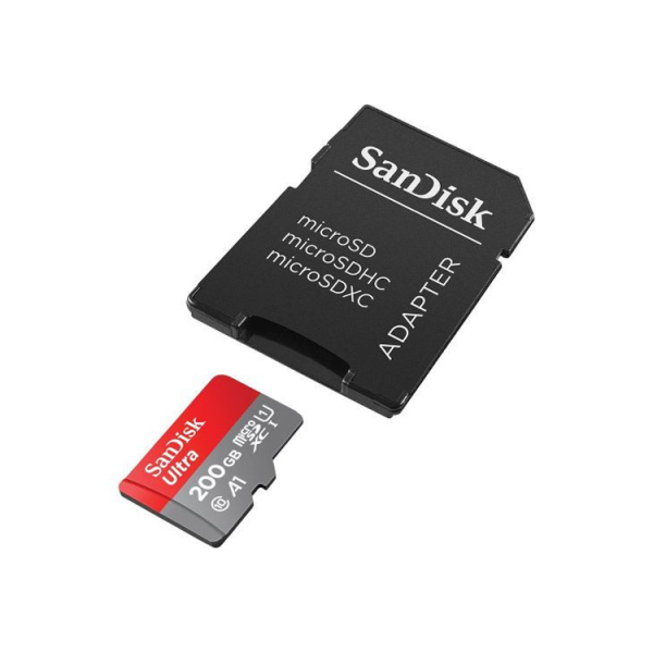 Mem. Kartica SanDisk SDHC 200GB Ultra Micro 120MB/s A1 Class 10 UHS-i sa adapterom