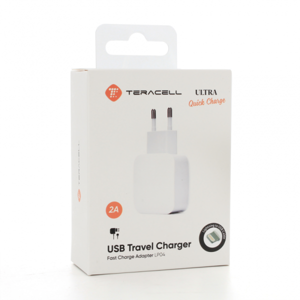 Kucni punjac Teracell Ultra Fast LP04 QC 2A sa iPhone lightning kablom