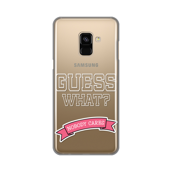 Torbica Silikonska Print Skin Za Samsung A530F Galaxy A8 2018 Nobody Cares