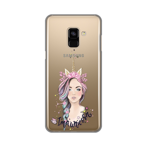 Torbica Silikonska Print Skin Za Samsung A530F Galaxy A8 2018 Unicorn Girl