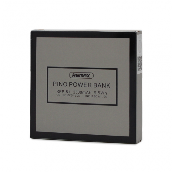 Back up baterija REMAX Pino RPP-51 2500mAh siva