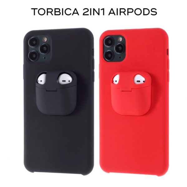 Torbica 2in1 airpods za iPhone 6/6S crvena