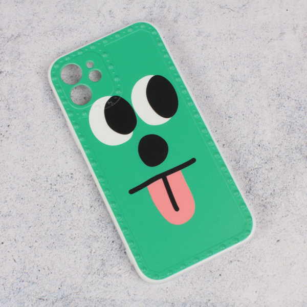 Torbica Smile face za iPhone 12 6.1 zelena
