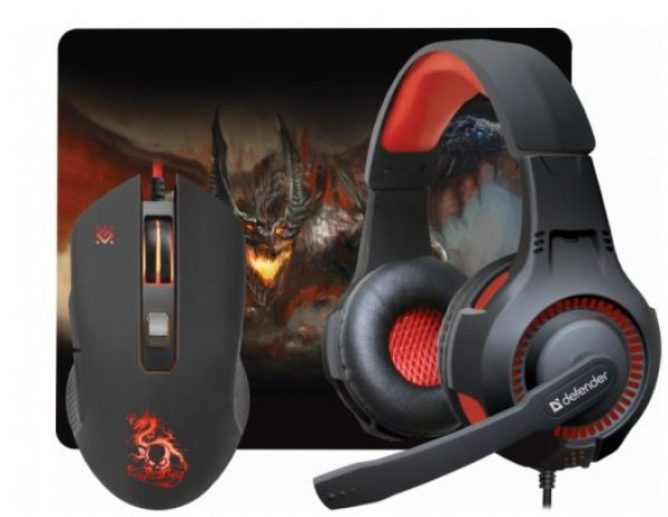 Defender Slusalice+Mis+Podloga za misa MHP-006 Gaming Set