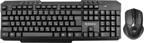 Tastatura+mis Defender Jakarta C-805 US Wireless Crna