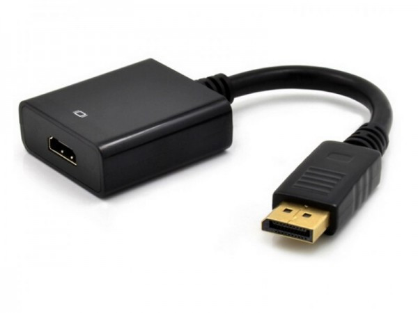 Adapter E-Green DisplayPort (M) - HDMI (F) crni