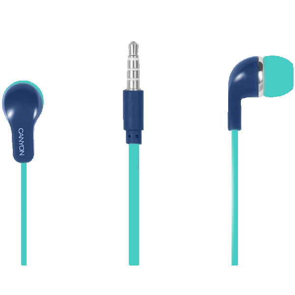 CANYON EPM-02 Slušalice sa ugrađenim mikrofonom, Green+Blue, cable length 1.2m, 20*15*10mm, 0.013kg ( CNS-CEPM02GBL ) 