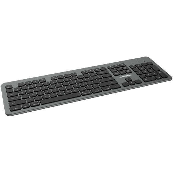 Multimedia  bluetooth 5.1 keyboard  MAC Version,104 keys, slim design with low profile silent keys,US layout ,Size 439.4*135.3mm* 23.2mm,52