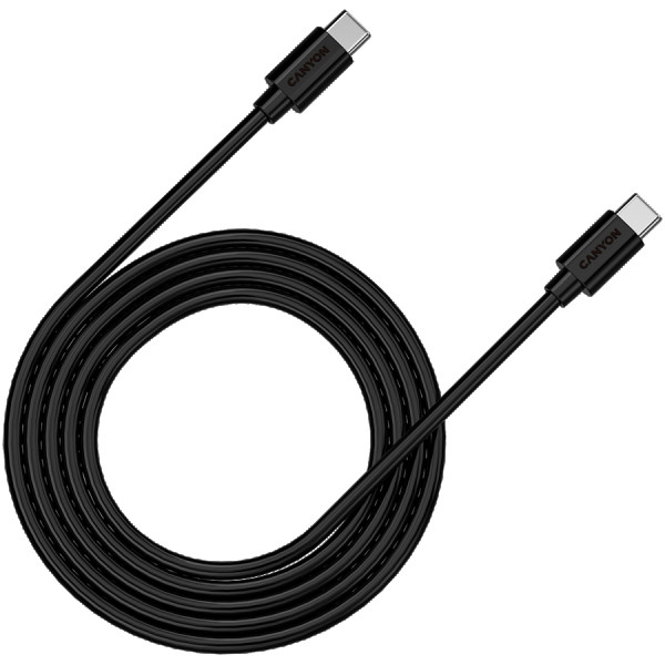 CANYON C-9, 100W, 20V 5A, typeC to Type C, 1.2M with Emark, Power wire :20AWG*4C,Signal wires :28AWG*4C,OD4.3mm +- 0.2mm, PVC ,black ( CNS-