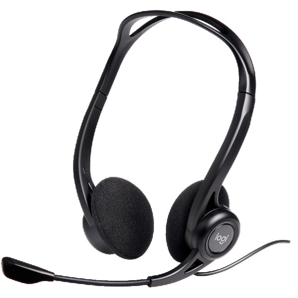 LOGITECH PC960 Corded Stereo Headset BLACK - USB ( 981-000100 ) 