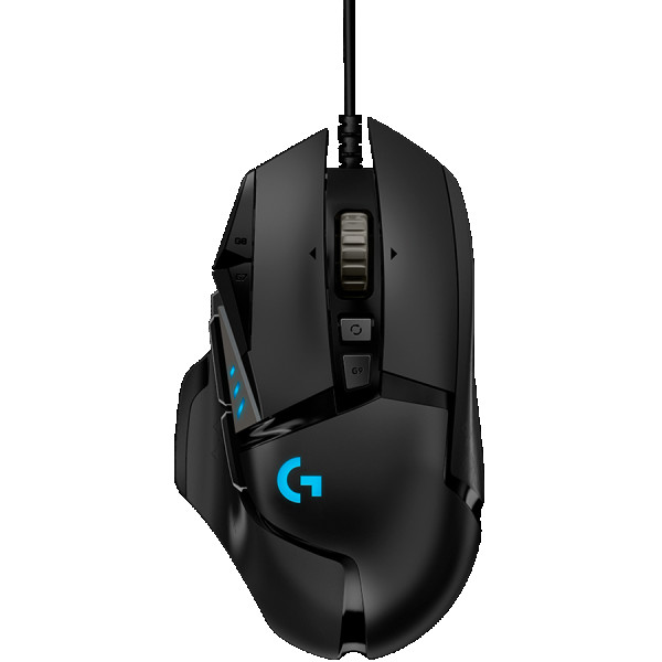 LOGITECH G502 Corded Gaming Mouse - HERO - BLACK - USB - EER2 ( 910-005470 ) 