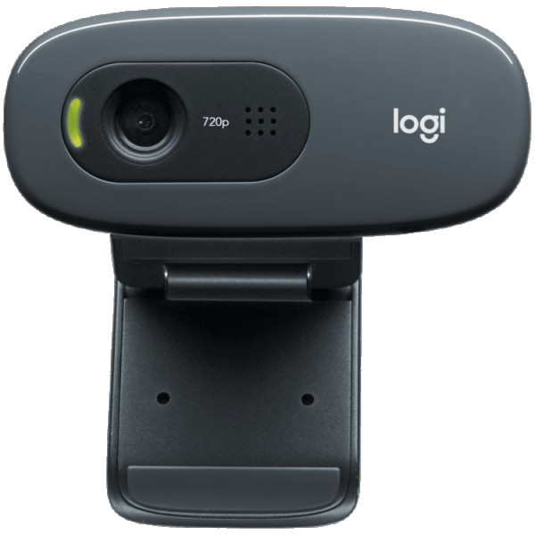 LOGITECH C270 HD Webcam - BLACK - USB ( 960-001063 ) 