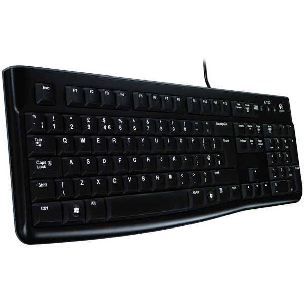 LOGITECH K120 Corded Keyboard - BLACK - USB - US INTL - B2B ( 920-002479 ) 