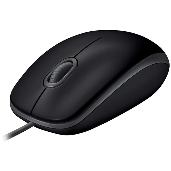 LOGITECH B110 Corded Mouse - SILENT - BLACK - USB - B2B ( 910-005508 ) 