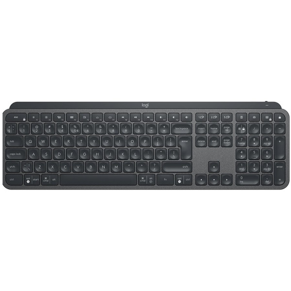 LOGITECH MX Keys Advanced Wireless Illuminated Keyboard - GRAPHITE - US INTL - 2.4GHZBT - NA - INTNL ( 920-009415 )