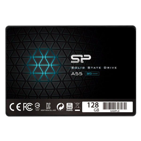 SILICON POWER Ace A55 128GB SSD, 2.5 7mm, SATA 6Gbs, ReadWrite: 560  530 MBs ( SP128GBSS3A55S25 )