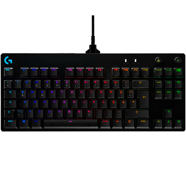 LOGITECH G PRO Corded Mechanical Gaming Keyboard - BLACK - US INTL - USB ( 920-009392 ) 