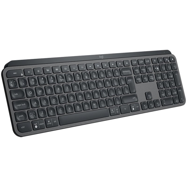 LOGITECH MX Keys Plus Advanced Wireless Illuminated Keyboard with Palm Rest-GRAPHITE-US INTL-2.4GHZ ( 920-009416 )