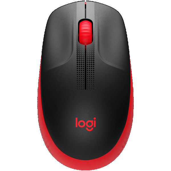 LOGITECH M190 Full-size wireless mouse - RED - 2.4GHZ - EMEA - M190 ( 910-005908 ) 