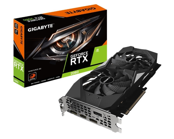 GIGABYTE nVidia GeForce RTX 2060 6GB 192bit GV-N2060WF2-6GD