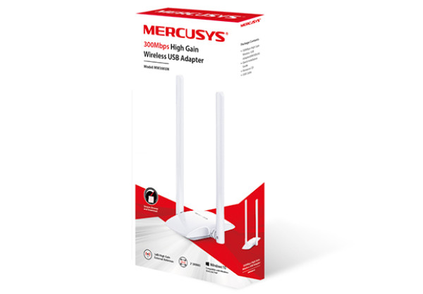 Mercusys MW300UH, 300Mbps High Gain Wireless USB Adapter ( 1129 )