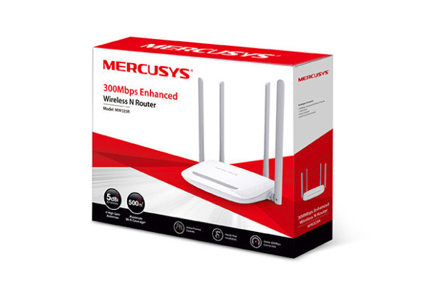 Mercusys MW325R v2, 300Mbps Enhanced Wireless N Router ( 1134 )