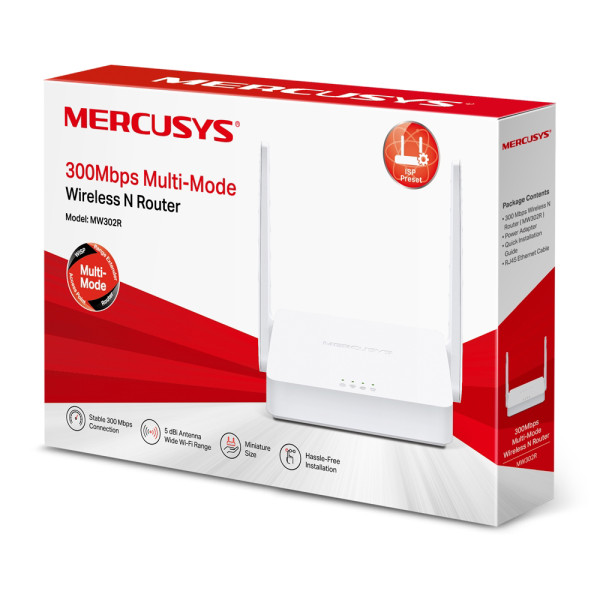 Mercusys MW302R, 300Mbps Multi-Mode Wireless N Router ( 2453 )