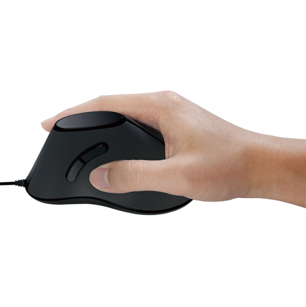Logilink miš vertikalni ergonomski žičani crni ( 2744 )