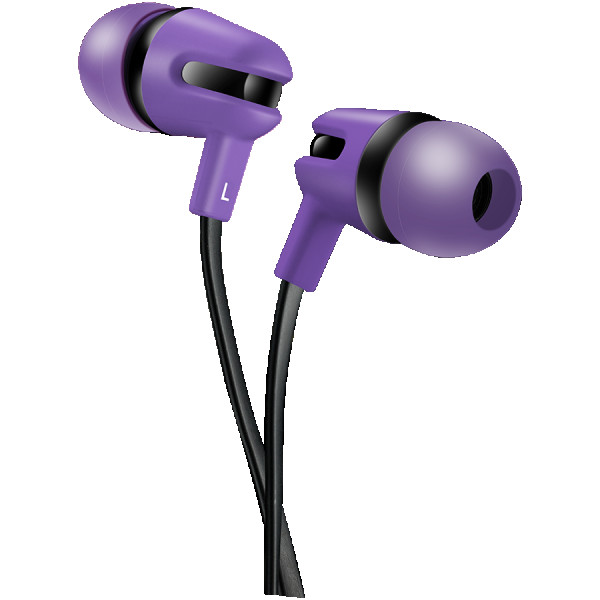 CANYON SEP-4 Stereo earphone with microphone, 1.2m flat cable, Purple, 22*12*12mm, 0.013kg ( CNS-CEP4P ) 