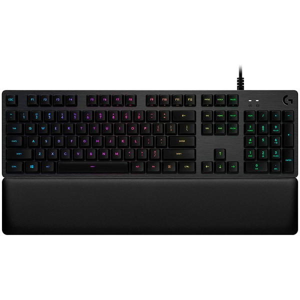 LOGITECH G513 CARBON LIGHTSYNC RGB Mechanical Gaming Keyboard, GX Brown-CARBON-US INTL-USB-INTNL-TACTILE ( 920-009330 ) 
