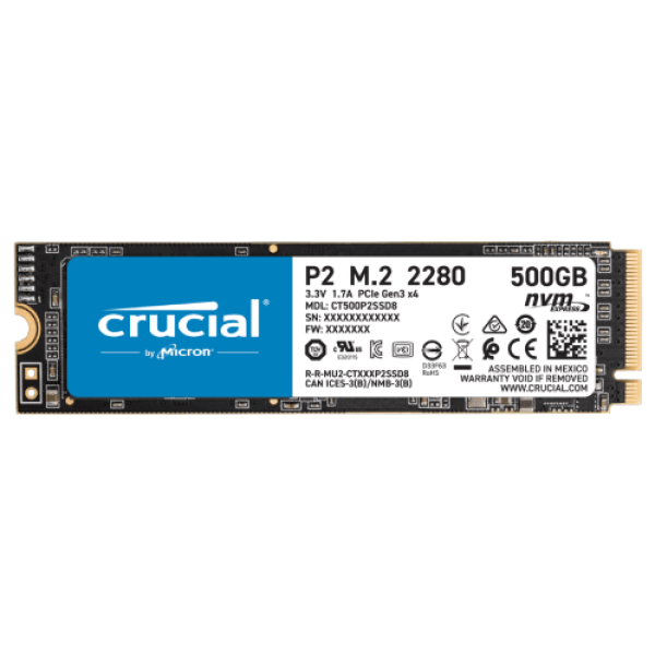 SSD M.2 500GB Crucial P2 CT500P2SSD8