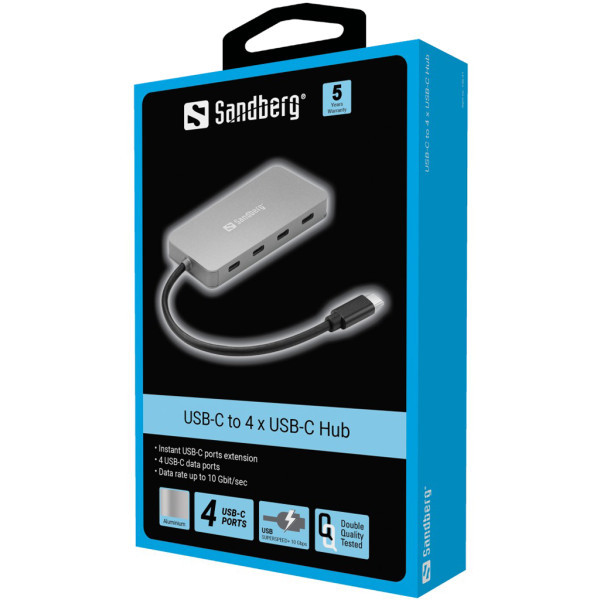 USB HUB 4 port Sandberg USB C - USB C 136-41