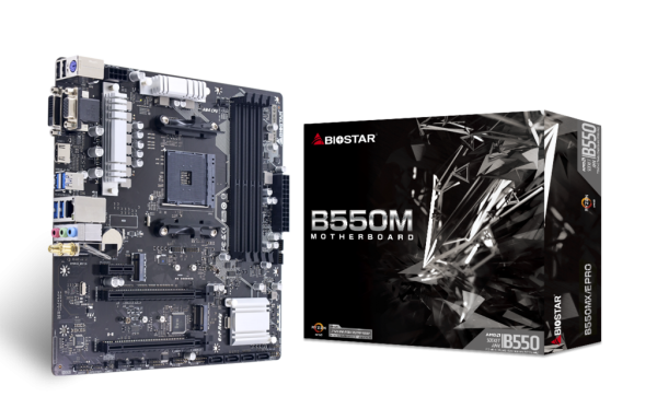 Matična ploča Biostar AM4 B550MXE PRO 4xDDR42xM.2HDMIVGADVI