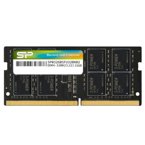RAM SODIMM DDR4 32GB 3200MHz SiliconPower SP032GBSFU320X02