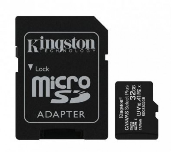 Micro SD Kingston 32GB SDCS232GB + SD adapter