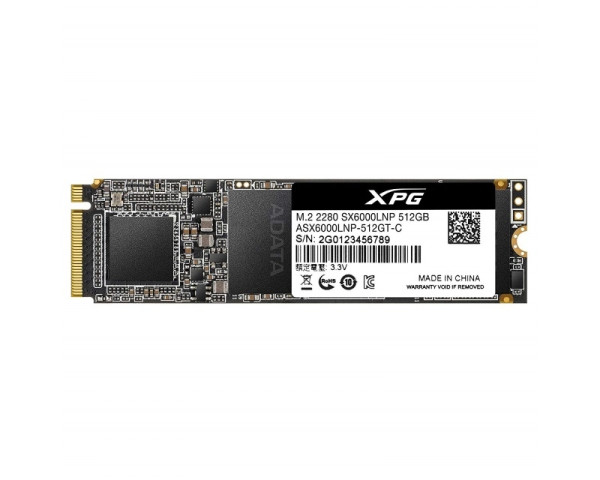 A-DATA 512GB M.2 PCIe Gen 3 x4 NVMe ASX6000LNP-512GT-C SSD