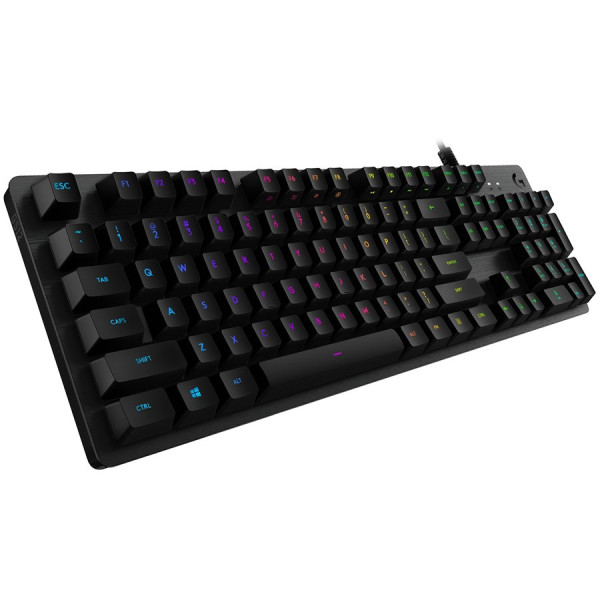 LOGITECH G512 Corded LIGHTSYNC Mechanical Gaming Keyboard - CARBON - US INTL - USB - LINEAR ( 920-009370 ) 