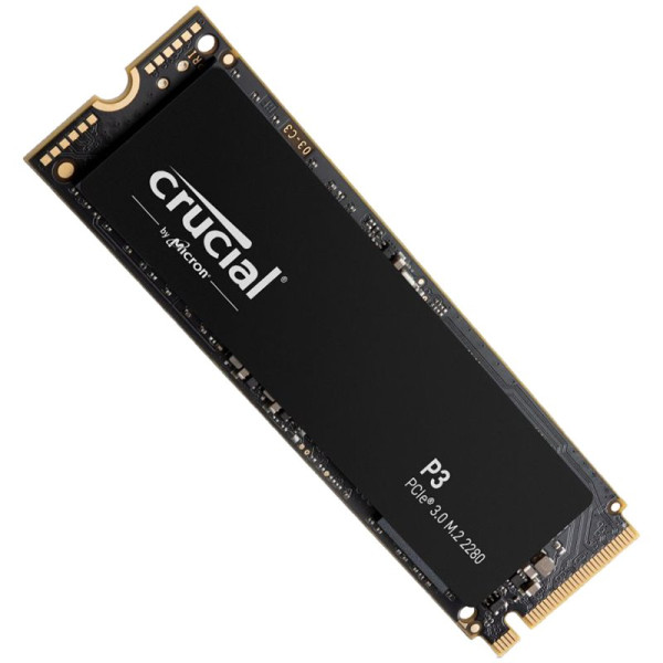 Crucial SSD P3 500GB M.2 2280 PCIE Gen3.0 3D NAND, RW: 35001900 MBs, Storage Executive + Acronis SW included ( CT500P3SSD8 ) 