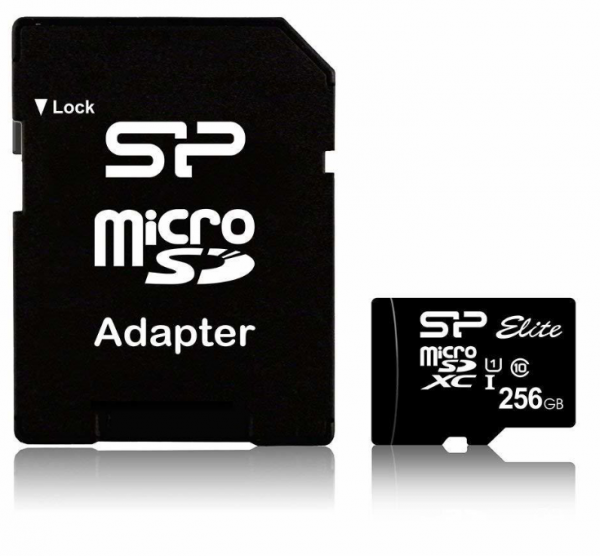 Micro SDXC Silicon Power 256GB SP256GBSTXBU1V10SP + SD adapter