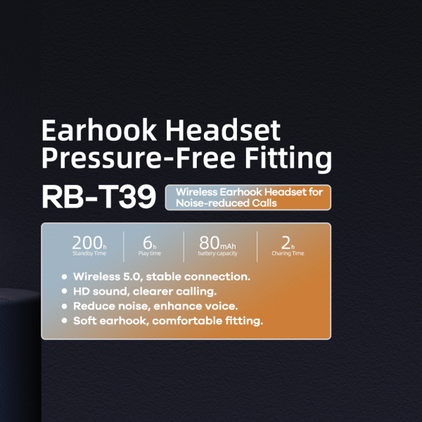 Bluetooth slusalice REMAX RB-T39 crne