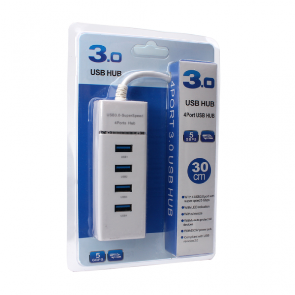 USB 3.0 HUB 4 porta JWD-U36 beli