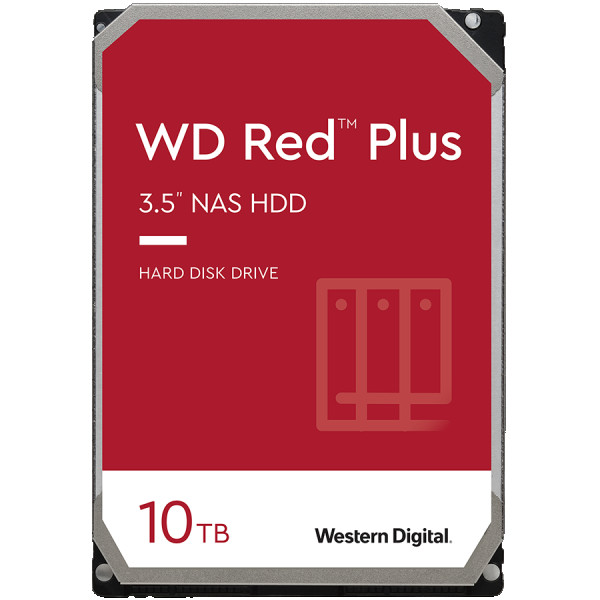 HDD NAS WD Red Plus (3.5, 10TB, 256MB, 7200 RPM, SATA 6 Gbs) ( WD101EFBX )