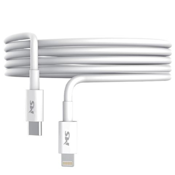 KABL MS USB-C ->LIGHTNING, 1m, beli