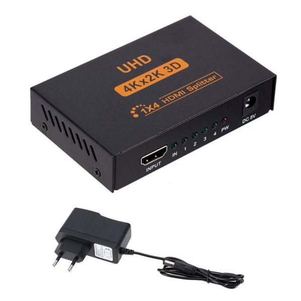 E-Green 2.0 HDMI spliter 1x in - 4x out 4K x 2K Activ ( 4654 )