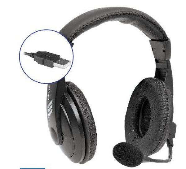 Slušalice Defender Gryphon 750U USB Black 1.8m